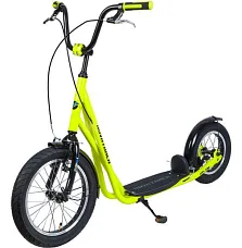 Самокат внедорожный Novatrack (Новатрак) City Line, неоновый зеленый