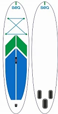 Надувная доска для sup-бординга ISEA BREEZE 10'6